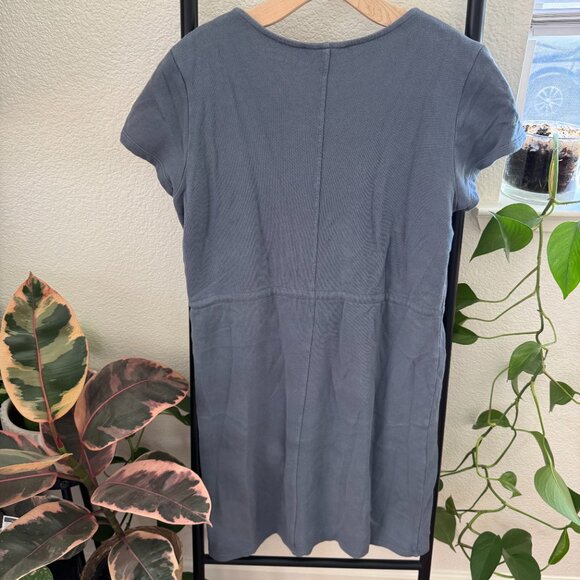 Casual Blue Lounge Dress with Drawstring Size Medium - Picture 6 of 6